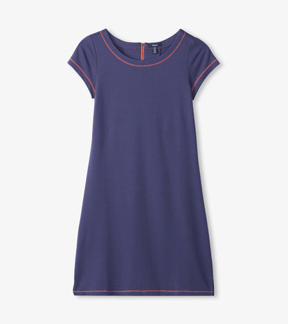 Nellie Dress - Navy French Terry