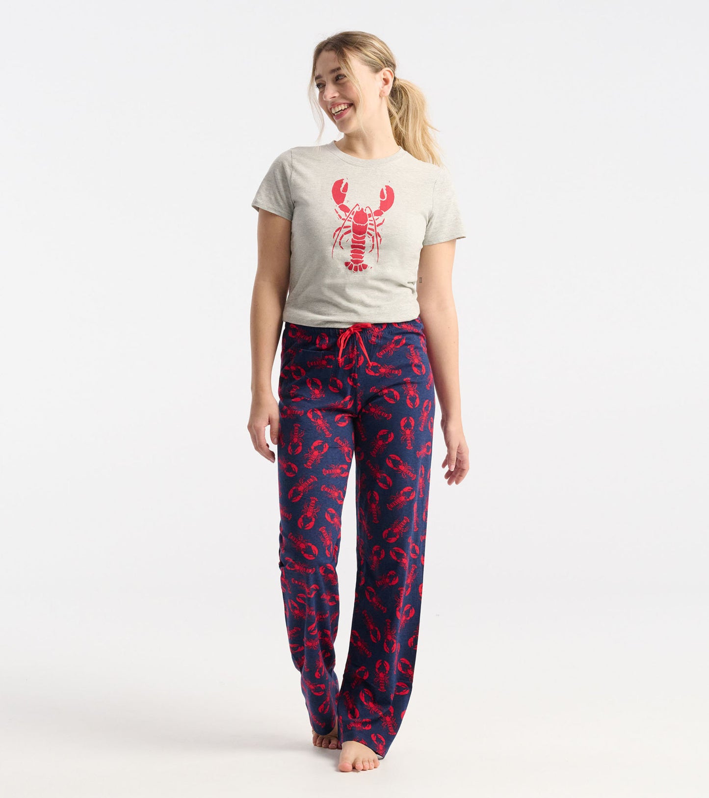 Lobster Women Crew Neck T-Shirt