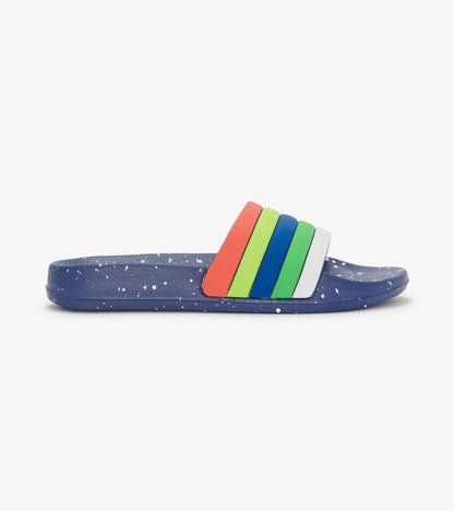 Boys Malibu Stripes Slides