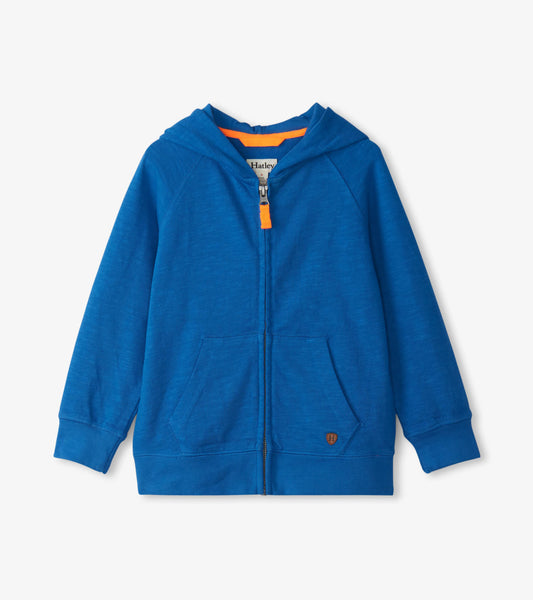 Boys Deep Blue Sky Zip-Up Hoodie