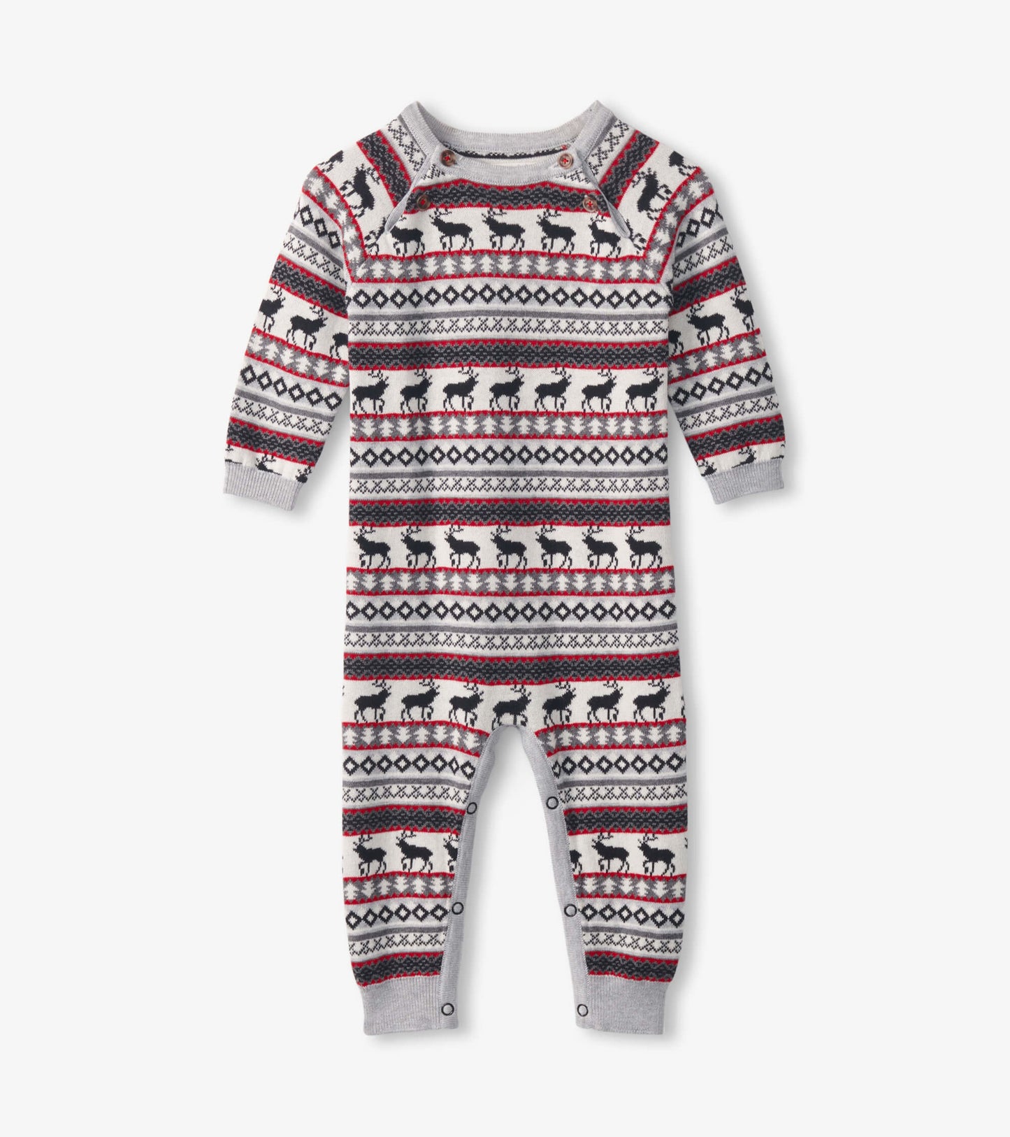 Baby Stag Fairisle Sweater Onesie