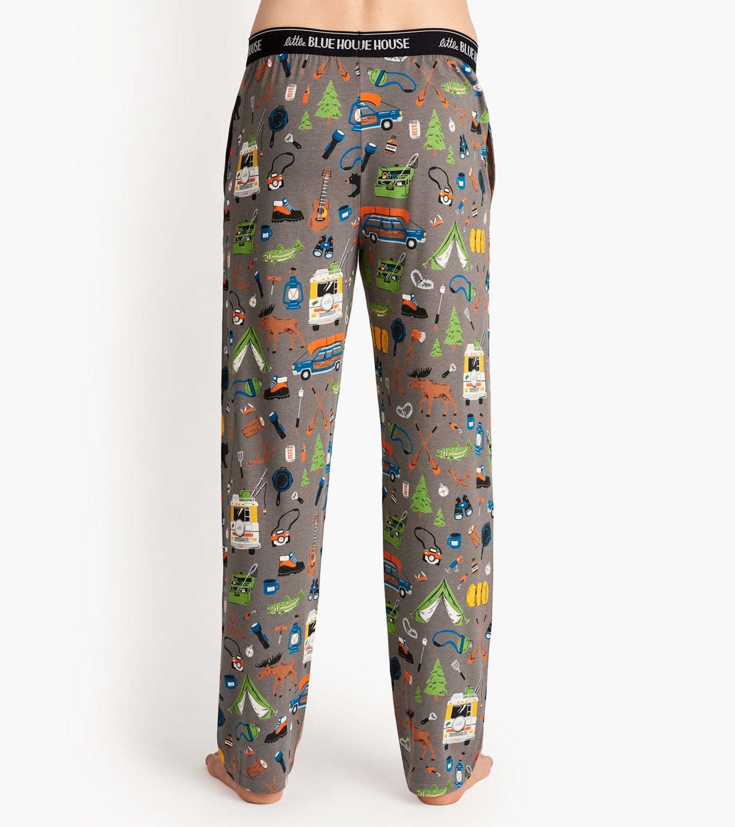 Retro Camping Men's Jersey Pajama Pants