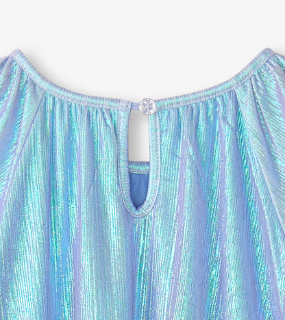 Baby & Toddler Girls Silver Metallic A-Line Dress