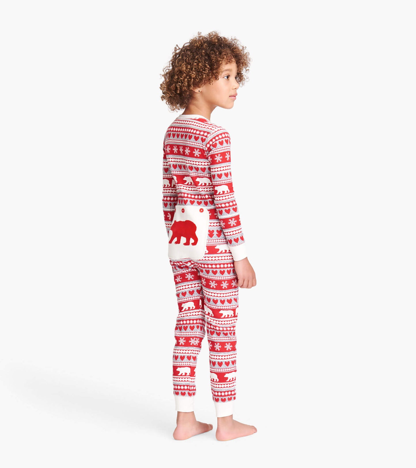 Fair Isle Bear Kids Union Suit