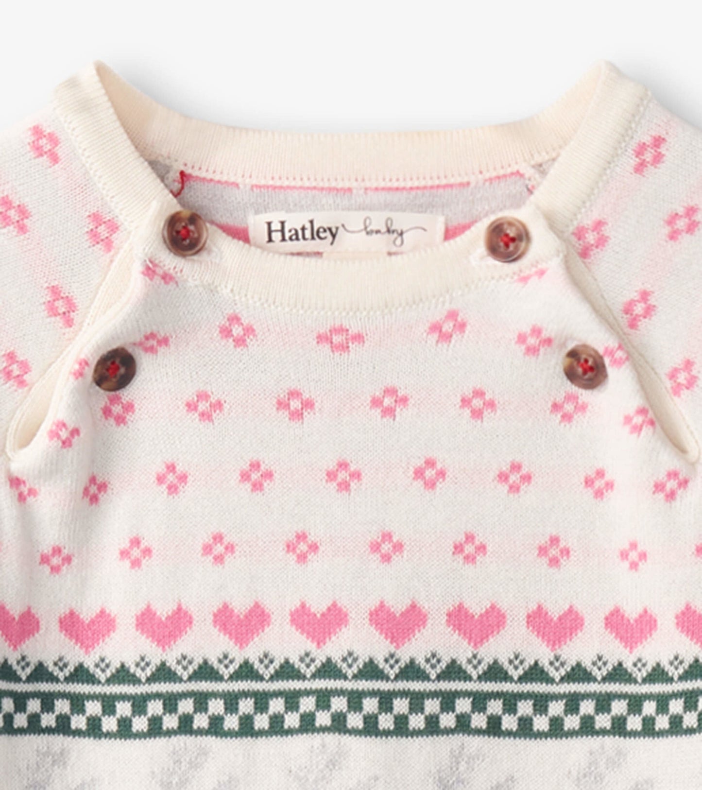 Baby Deer Fairisle Sweater Onesie