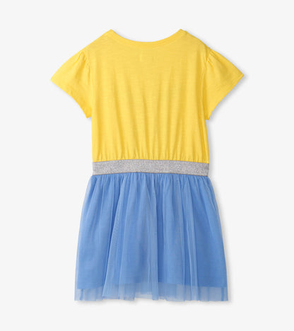 Girls Yellow Butterfly Fun Dress