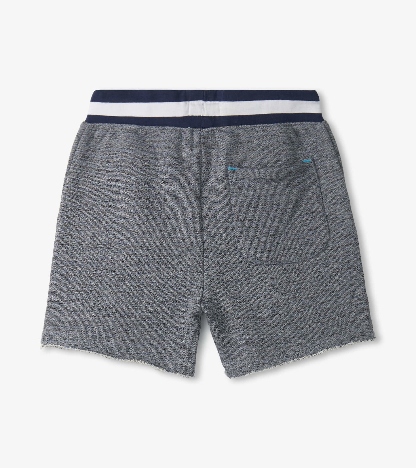 Boys Flame Blue Raw Hem Shorts