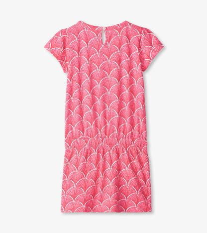 Girls Coral Fans T-Shirt Dress