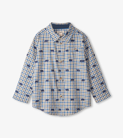 Mini Bears Button Down Shirt