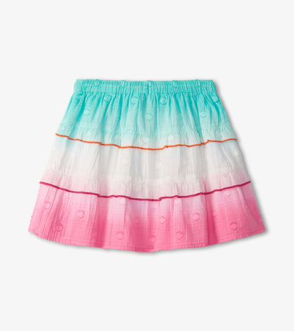 Girls Summer Waves Tiered Skirt