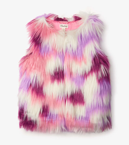 Girls Groovy Faux Fur Vest