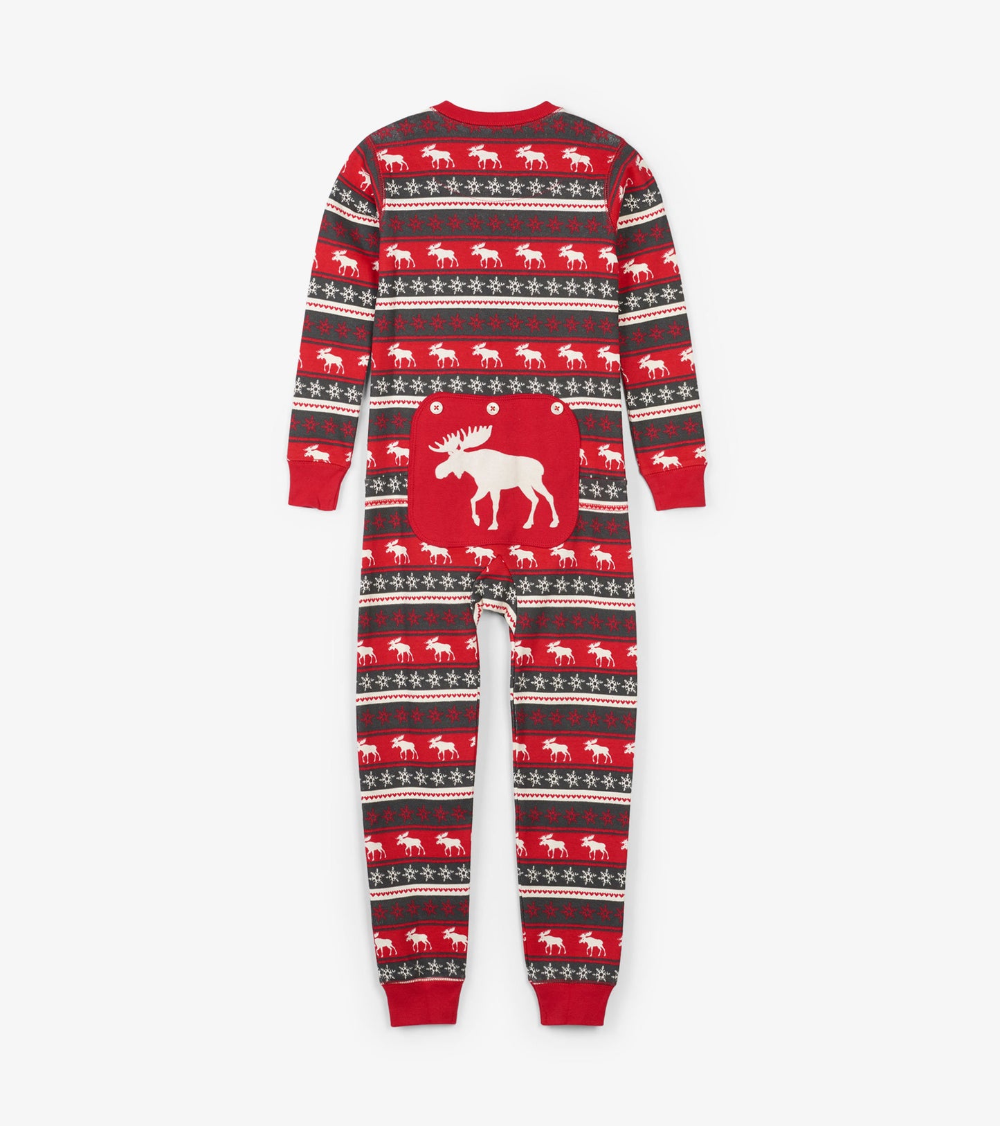 Fair Isle Moose Kids Union Suit