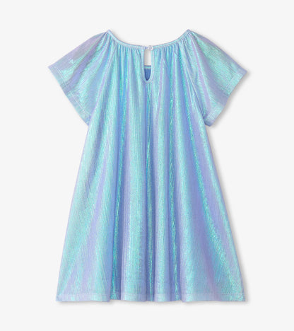 Baby & Toddler Girls Silver Metallic A-Line Dress