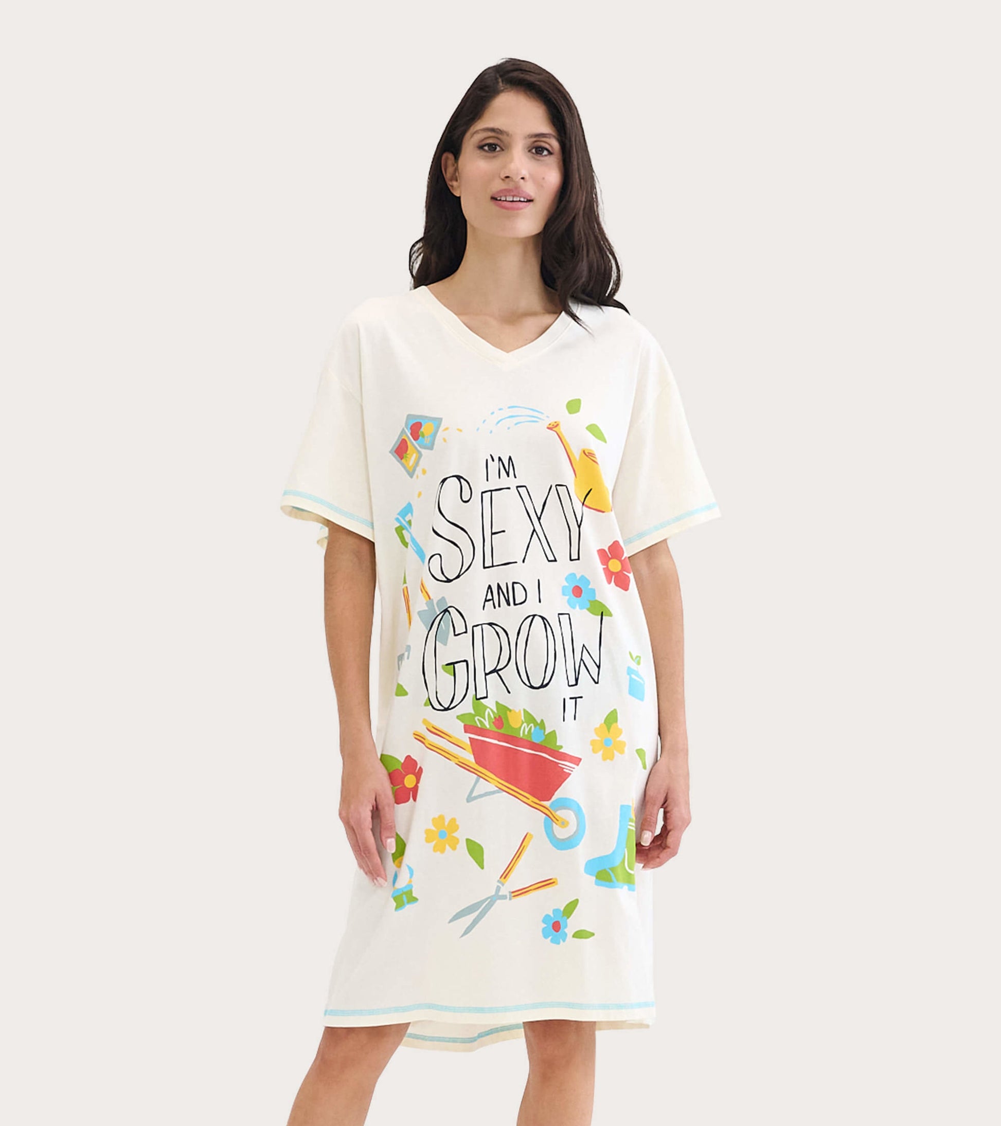 Sexy And I Grow It Women's Cotton Sleepshirt Sexy And I Grow It Women's Cotton Sleepshirt