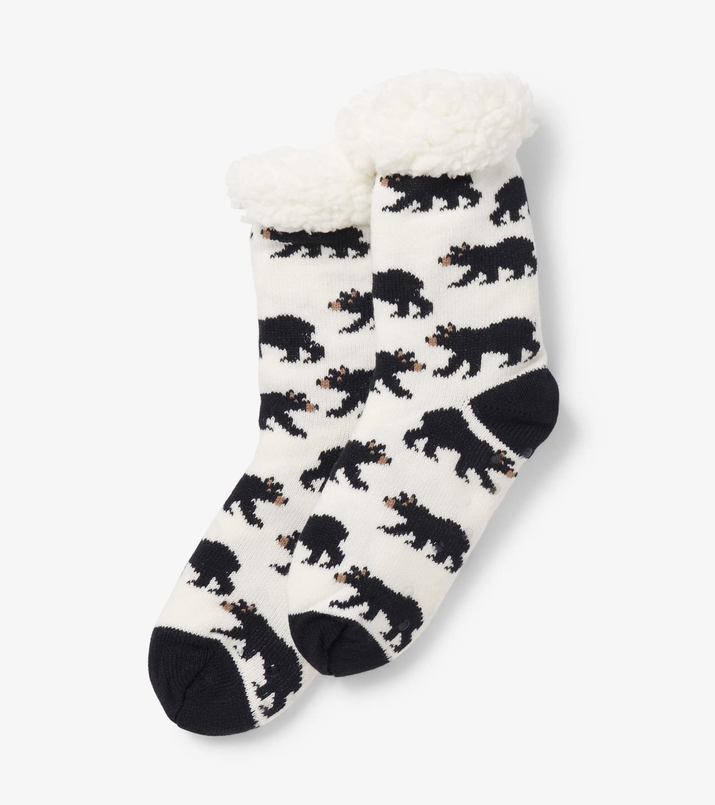 Black Bears Women's Sherpa Lined Cabin Sock