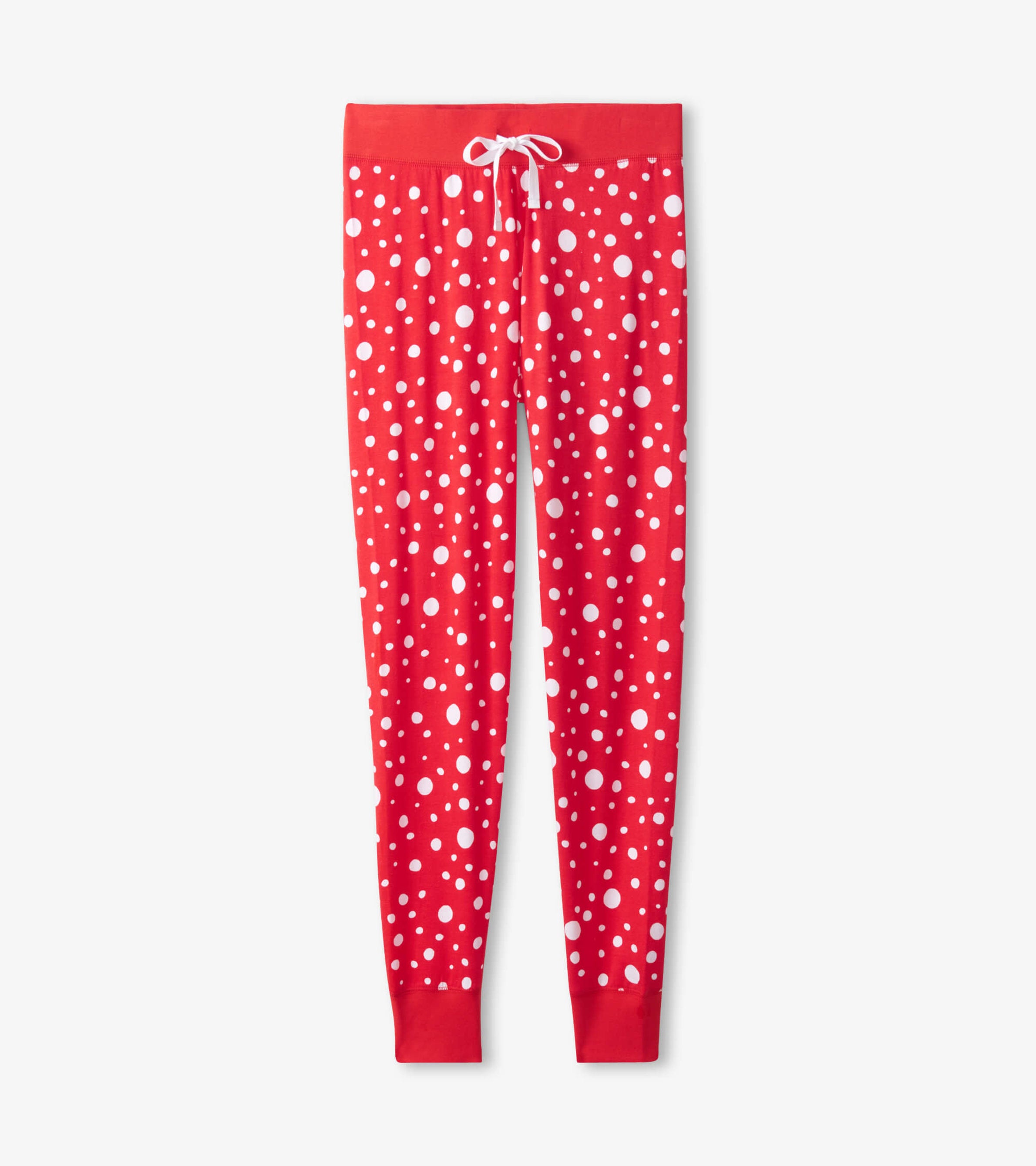 Women's Polka Dot Christmas Sleep Leggings