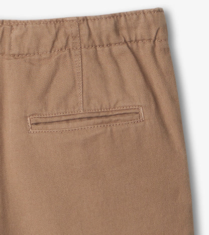 Boys Khaki Twill Shorts