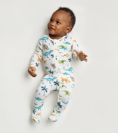 Baby Boys Prehistoric Dino Footed Sleeper