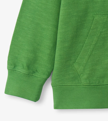 Boys Camp Green Zip-Up Hoodie