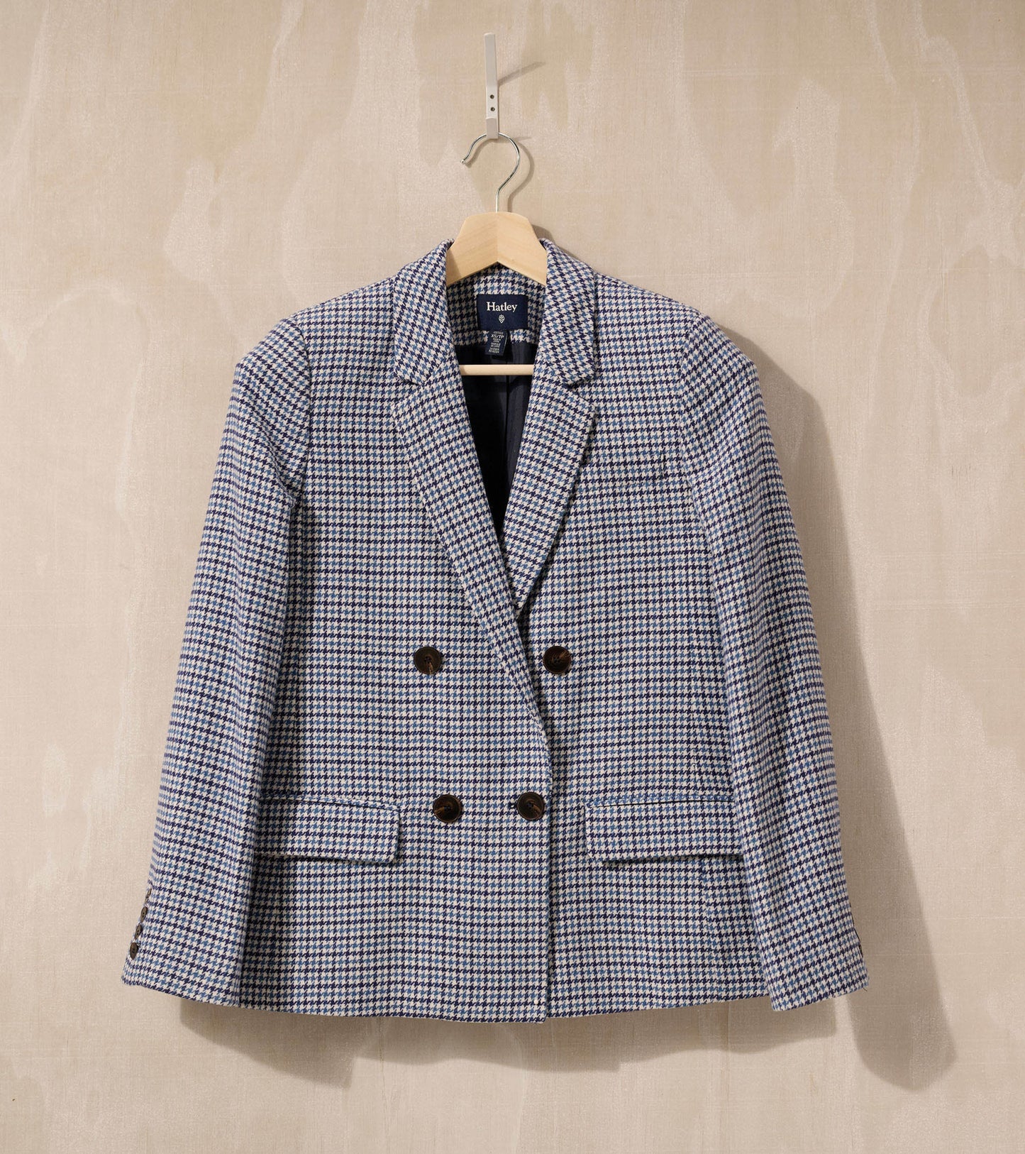 Tori Semi-Fitted Blazer - Navy Check