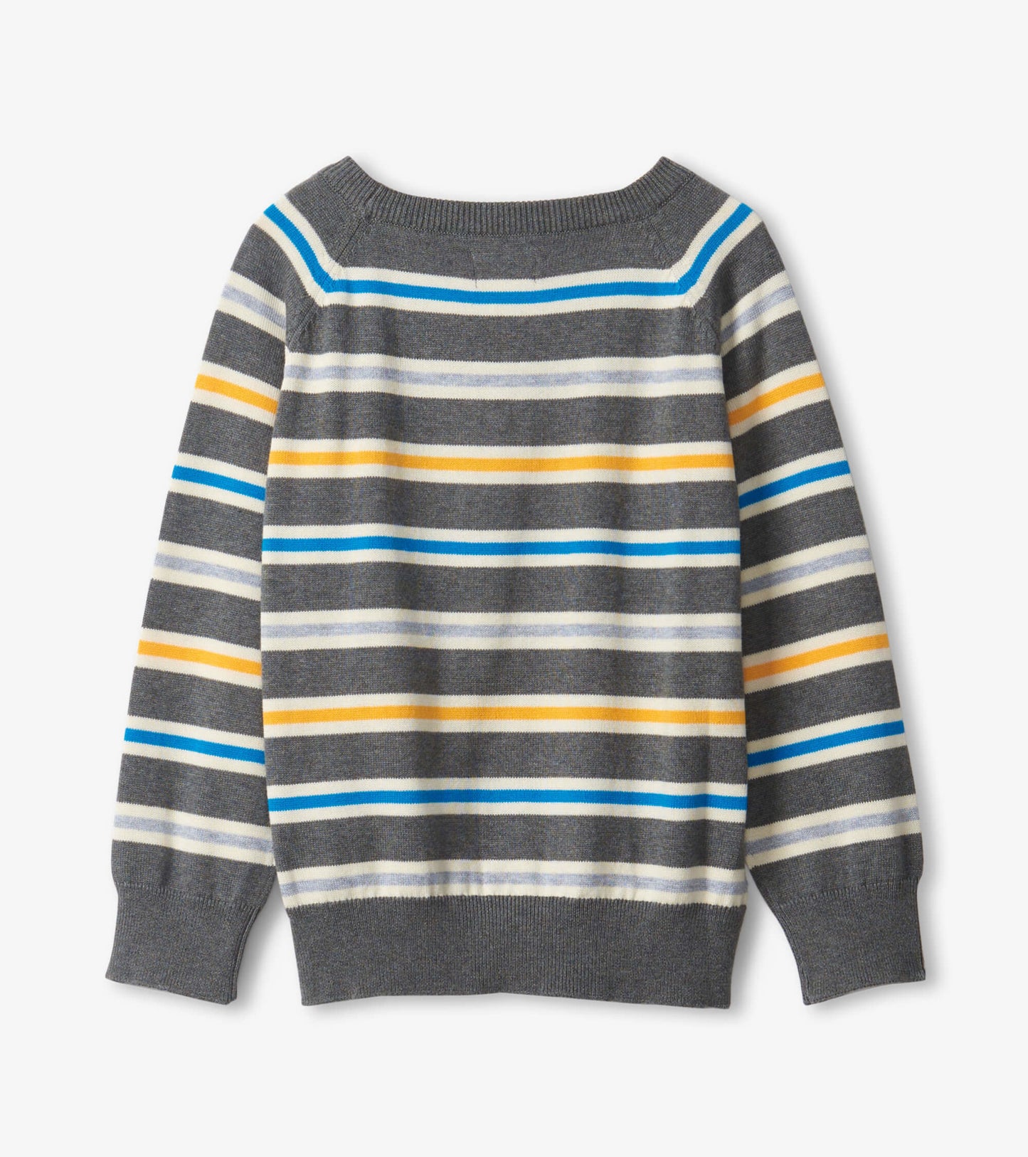 Boys Dino Stripes Crew Neck Sweater