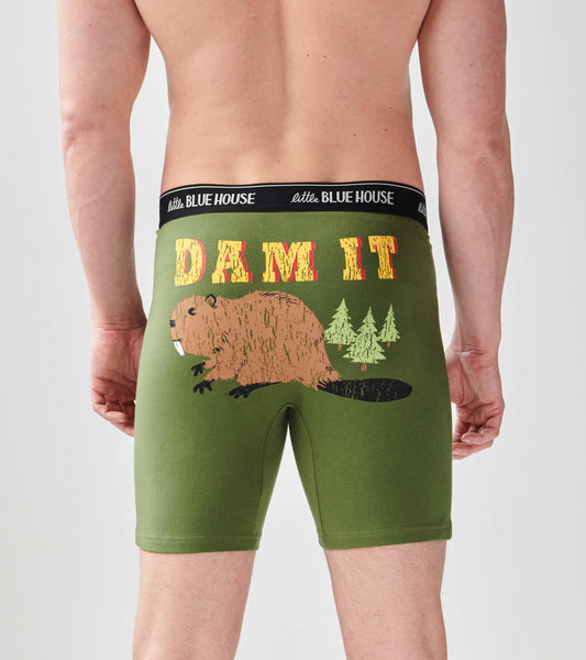 Dam it Green Men's Boxer Briefs