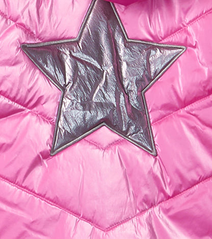 Pink Star Kids Puffer Jacket