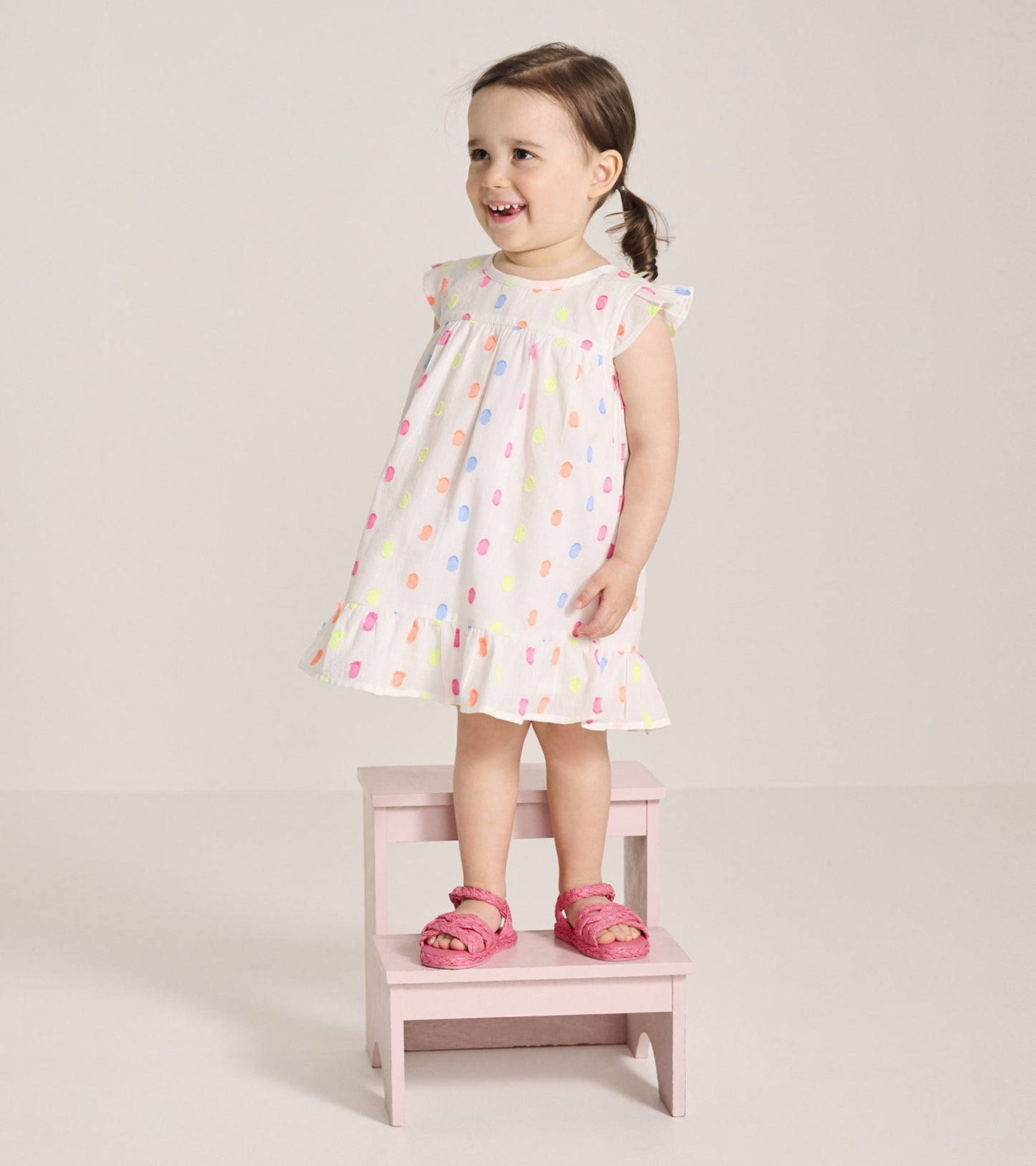 Baby & Toddler Girls Summer Dots Flounce Dress