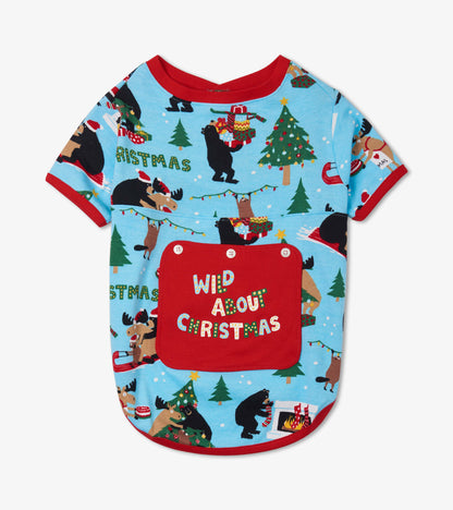 Wild About Christmas Dog Tee