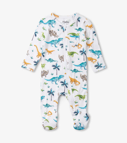 Baby Boys Prehistoric Dino Footed Sleeper