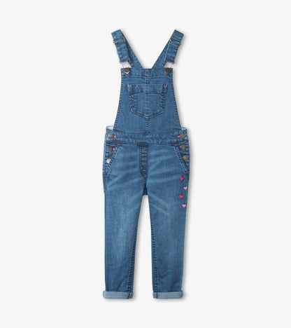 Girls Denim Stretch Classic Overalls