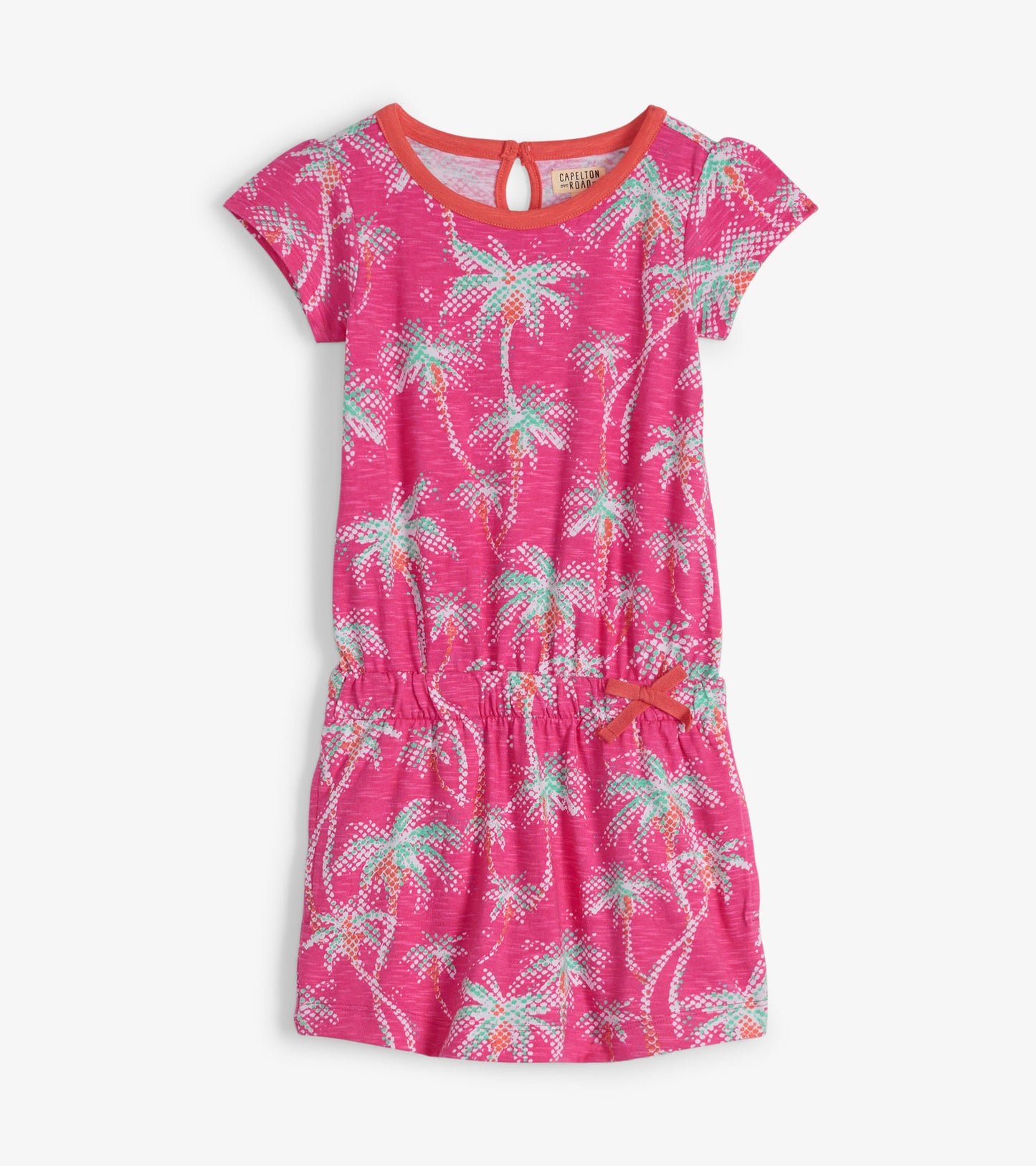 Girls Palm Trees T-Shirt Dress