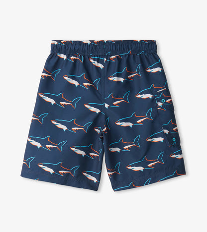 Boys Swimming Sharks Board Shorts