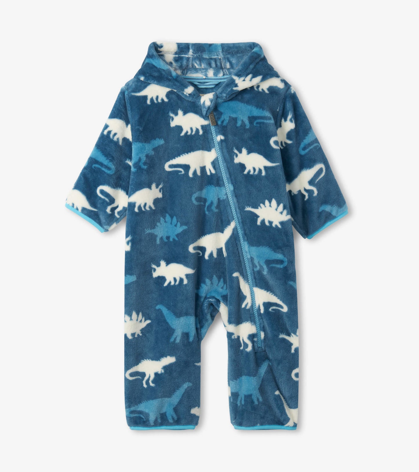 Dino Silhouettes Fuzzy Fleece Baby Bundler