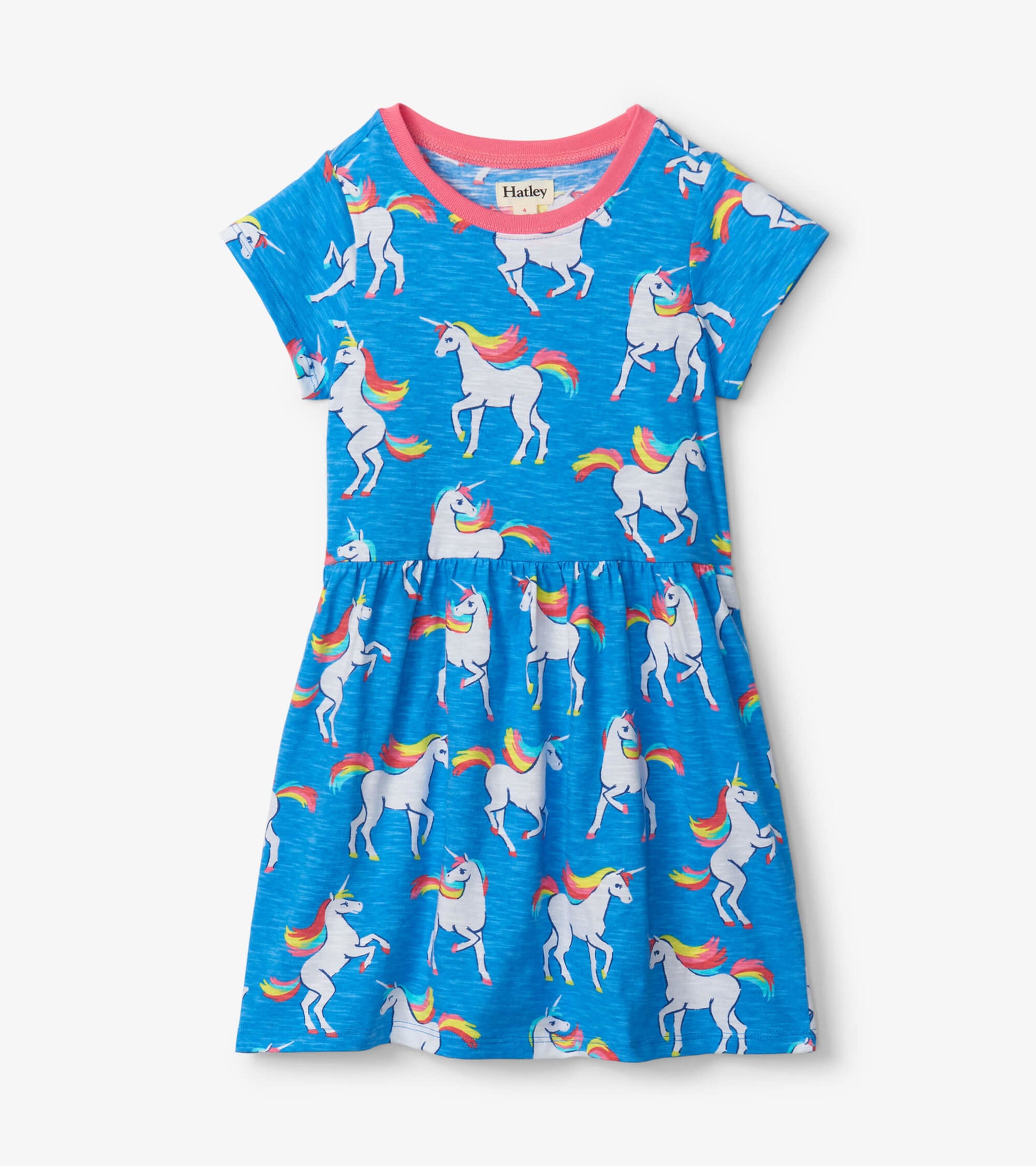 Unicorn Sky Dance Short Sleeved Skater Dress Unicorn Sky Dance Short Sleeved Skater Dress