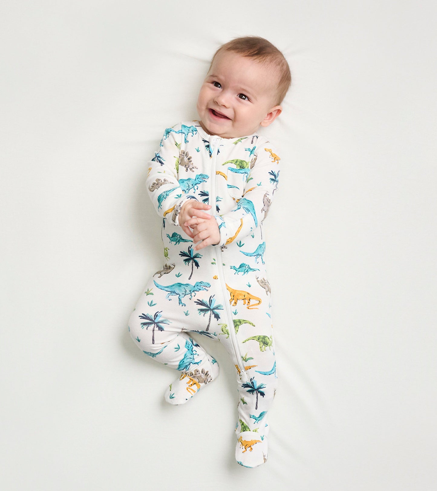 Baby Boys Prehistoric Dino Footed Sleeper