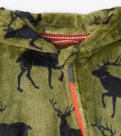 Magestic Elk Baby Fleece Suit