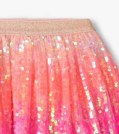 Girls Happy Sparkly Sequin Tulle Skirt