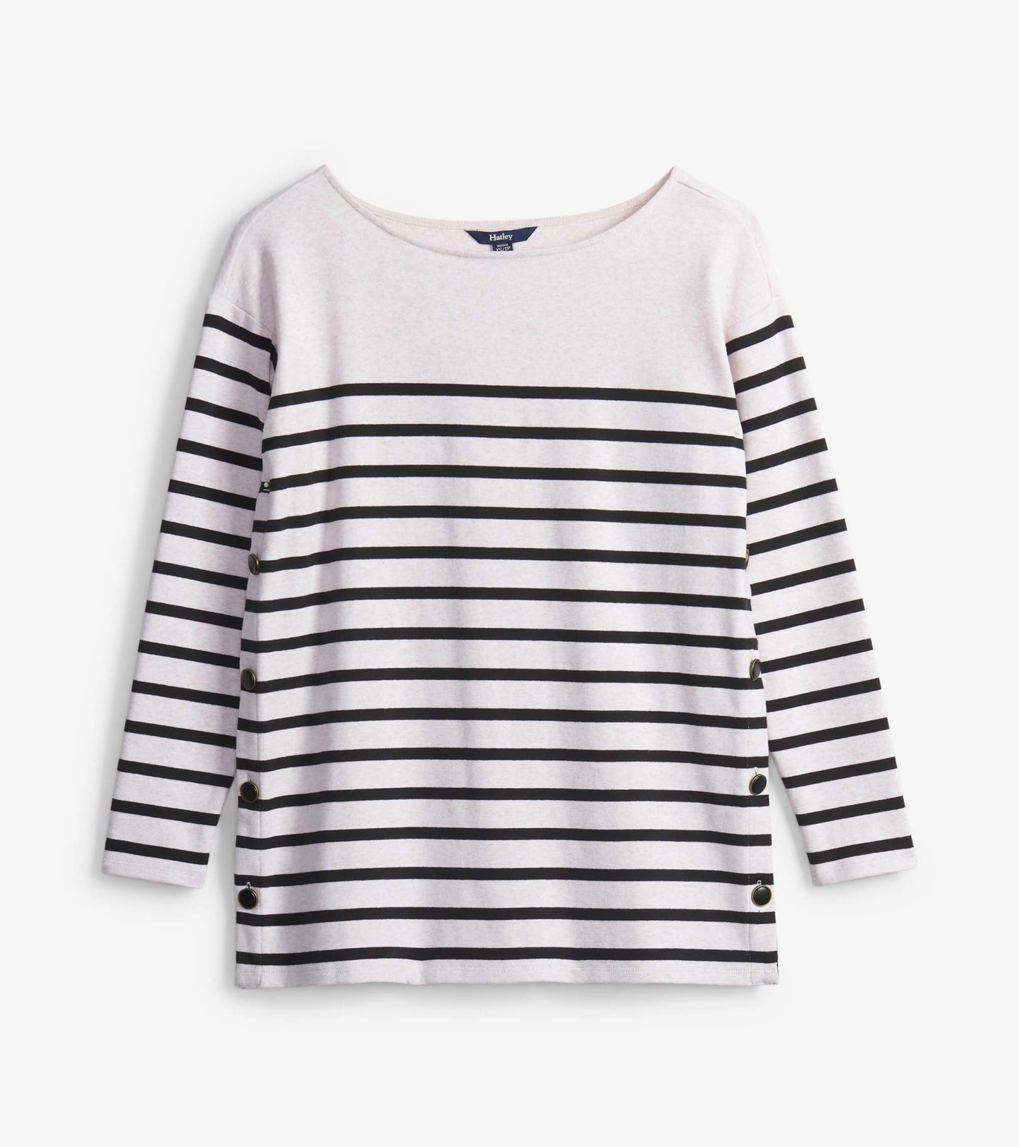 Ali Breton Top - Cream Melange Stripes