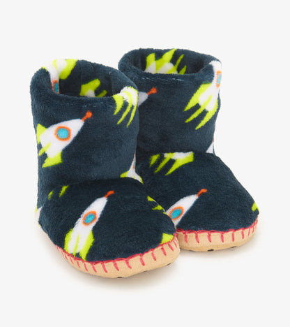 Rocket Man Kids Fleece Slippers