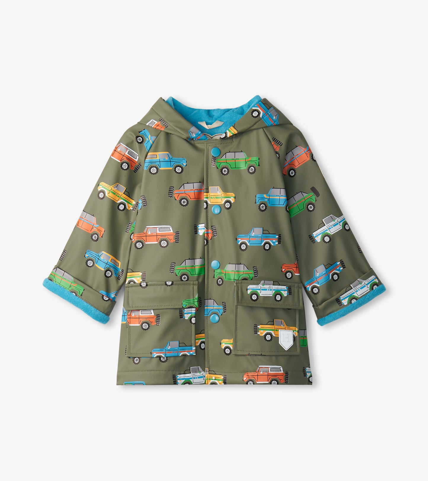 Baby & Toddler Boys Off-Roading Button-Up Rain Jacket