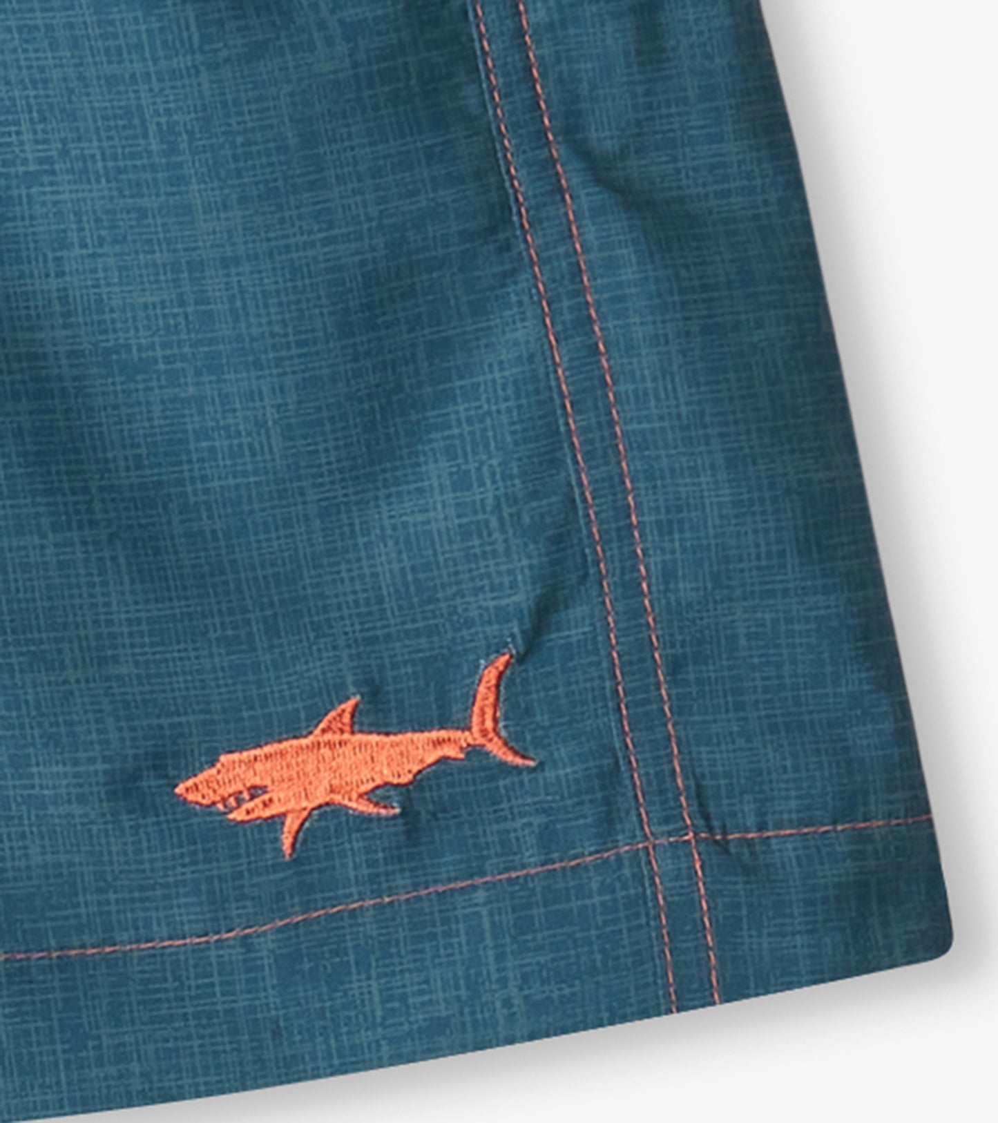 Boys Textured Shark Swim Trunks