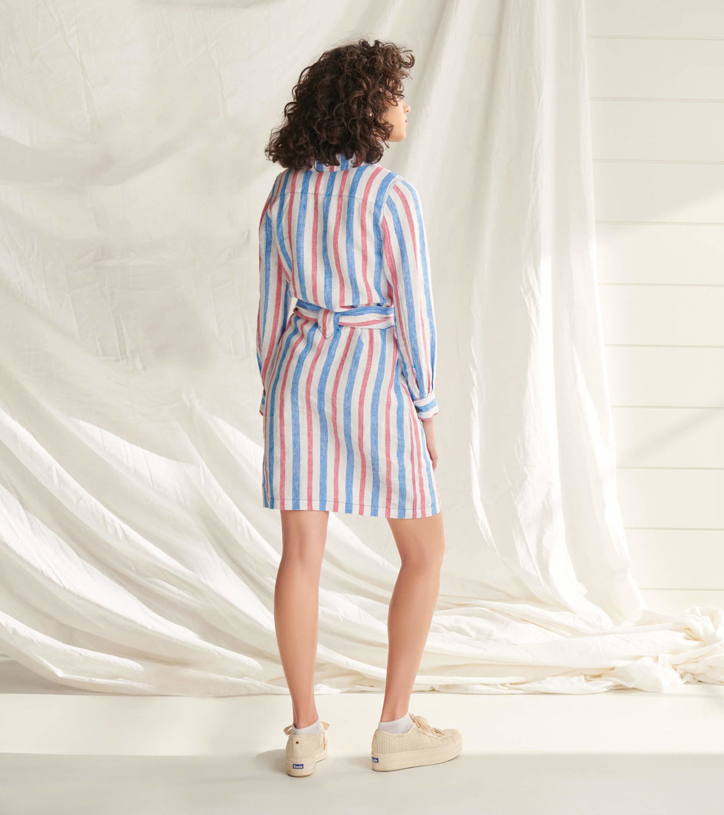 Cargo Shirt Dress - Parisol Stripe