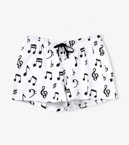 Musical Notes Women's Sleep Shorts