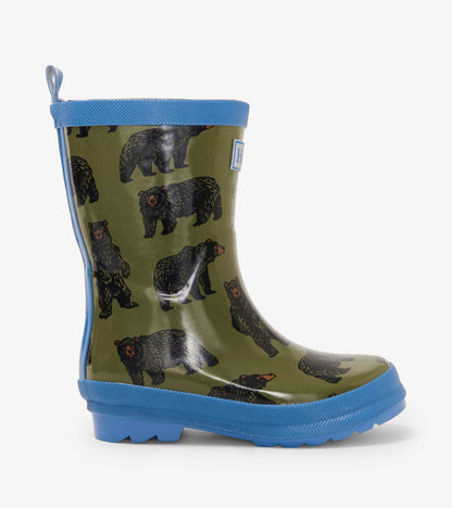 Wild Bears Shiny Rain Boots