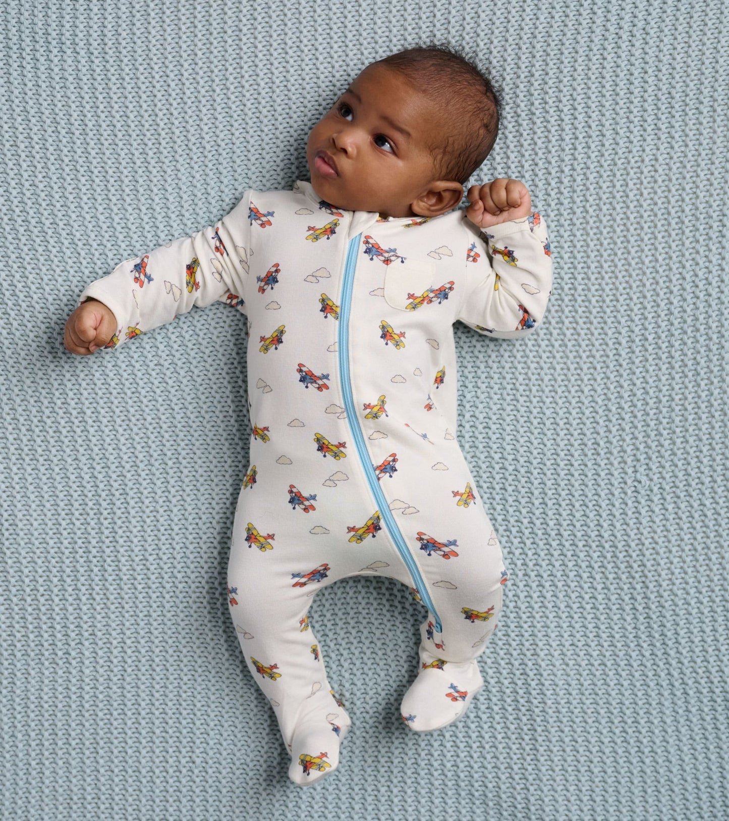 Vintage Flight Baby Footed Sleeper