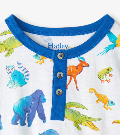 Baby & Toddler Boys Painted Jungle Henley