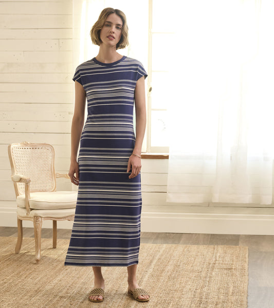 Blake Dress - Patriot Blue Stripes