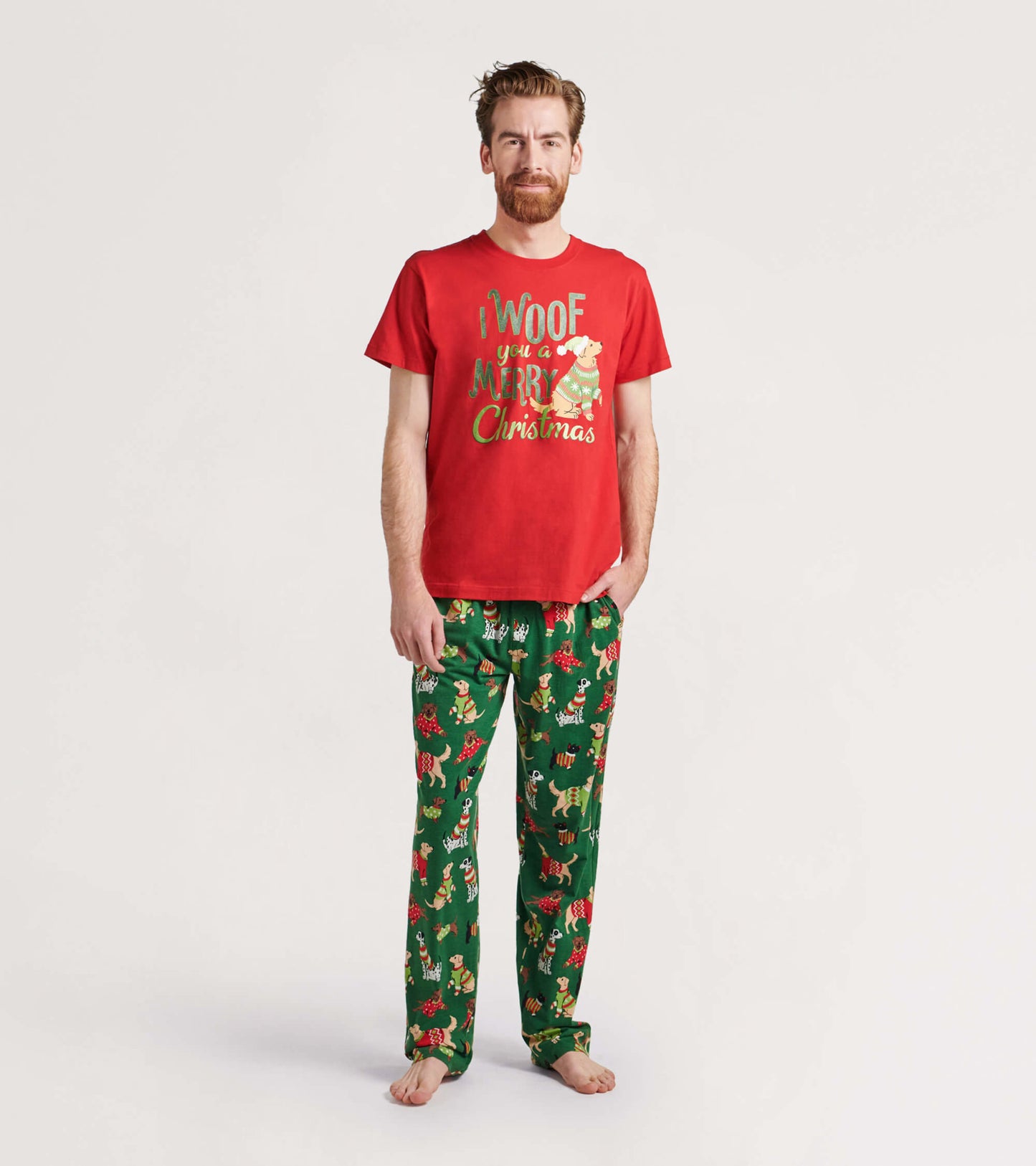 Men's Woofing Christmas Pajama Pants