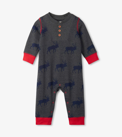 Roaming Elk Baby Romper